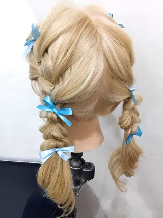 ロング ヘアアレンジ ヘアセット❤️着付け Akaneのヘアスタイル