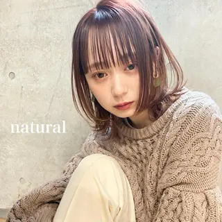 ミディアム カラー ⭐️横浜ブリーチ特化 美容師　堤涼⭐️のヘアスタイル