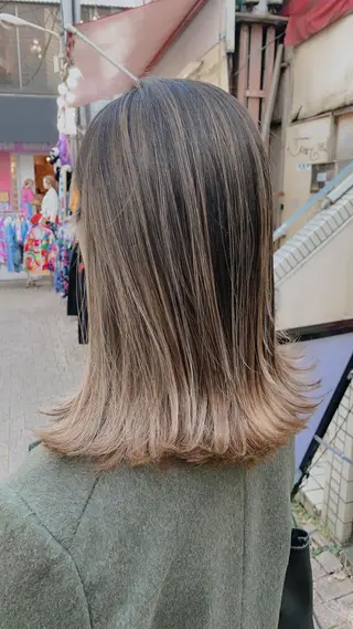 ミディアム カラー ヘアアレンジ nico【代表】 市川 拓也のヘアスタイル