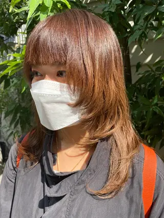 ミディアム カラー パーマ 口コミ150件超え 💬☘️笹岡航太のヘアスタイル