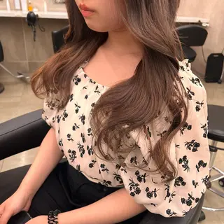 セミロング 💖札幌カラー 指名No.1💖玲奈のヘアスタイル