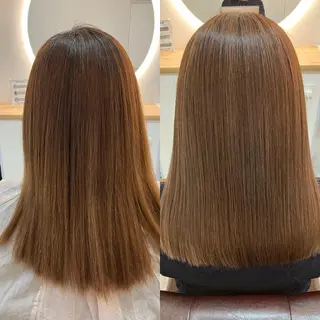 ロング カラー ヘアアレンジ キッズ 横浜関内髪質改善 re:Magoのヘアスタイル
