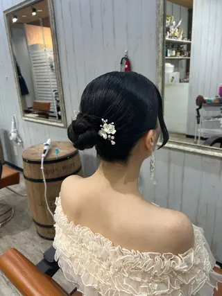 セミロング ヘアアレンジ リト /渋谷/ハイトーンのヘアスタイル