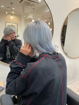 カラー シマオカイッセイ 個室サロンaceのヘアスタイル