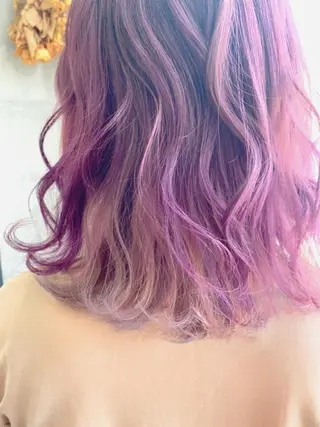 セミロング カラー 髪質改善💓艶髪💓 暖色💗加藤あゆみのヘアスタイル