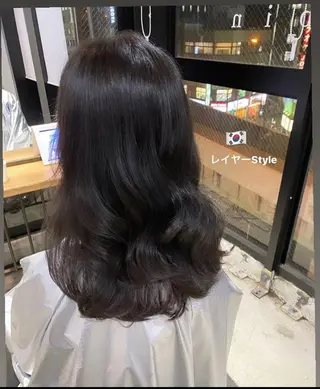 セミロング ハマサキ 【店長】のヘアスタイル