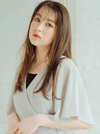 ロング カラー 谷 健吾のヘアスタイル