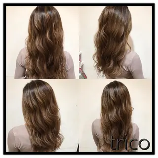 セミロング カラー 似合わせ/ブリーチ カラー.岡田友仁のヘアスタイル