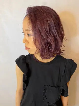 ミディアム 藤田 遼のヘアスタイル