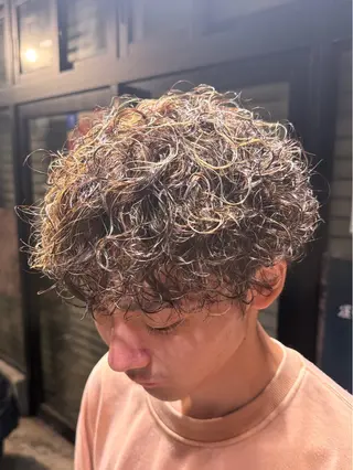 パーマ メンズ 快斗🔥メンズパーマ 🔥モデル募集中🔥のヘアスタイル