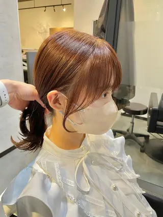 セミロング カラー 👑髪質改善カラー 中垣斗希のヘアスタイル