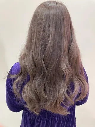 ロング カラー 韓国風ハッシュカット 似合わせレイヤー池袋のヘアスタイル