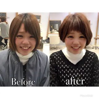 ショート カラー 中村 美穂のヘアスタイル
