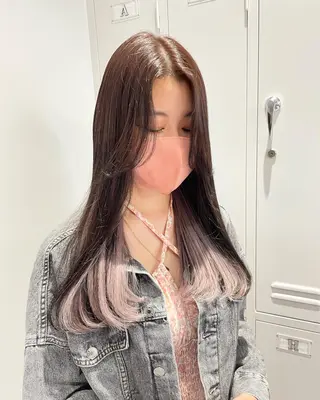 ロング カラー 🔗透明感カラー🔗 エクステ✂️はるちかのヘアスタイル