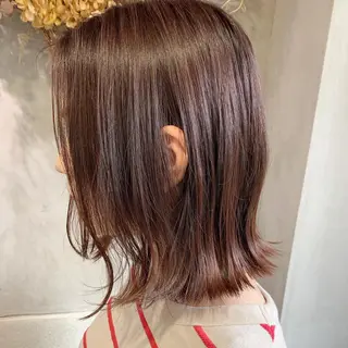 ミディアム カラー 落合 優樹のヘアスタイル