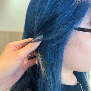 ミディアム 店長ハイトーンカラー 柞山史奈のヘアスタイル