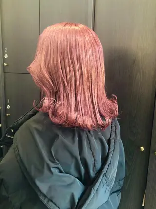 ミディアム カラー パーマ ヘアアレンジ メンズ キッズ stylist 🌸 kana.のヘアスタイル