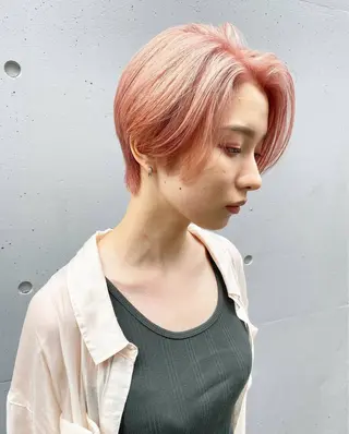 ショート ✨ブリーチなし/ レイヤー/yui✨のヘアスタイル