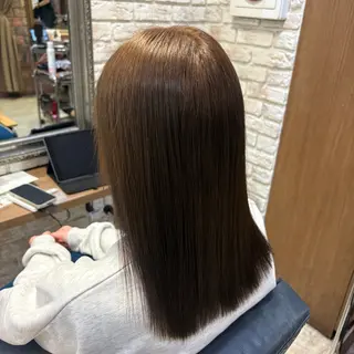 セミロング カラー 髪質改善/縮毛矯正 💜COCORO💜のヘアスタイル