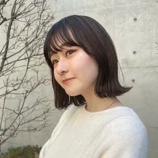 ミディアム 透けるカラー 🫧かふうのヘアスタイル