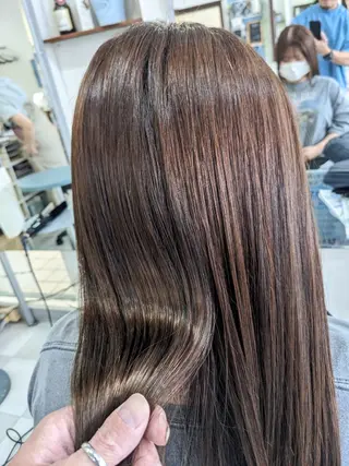 カラー セミロング ベストヘアー上本郷店所属・徳平 拓人のヘアスタイル