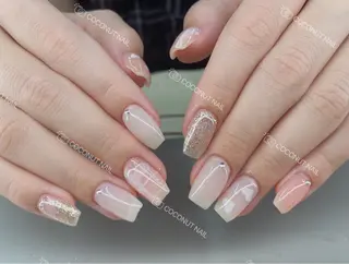 ネイル 神田 ココナッツのネイルデザイン