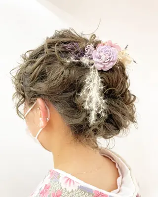 セミロング ヘアアレンジ 畑中 香穂のヘアスタイル