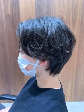 ショート パーマ 銀座フリーランススタ イリストMIYUKIのヘアスタイル
