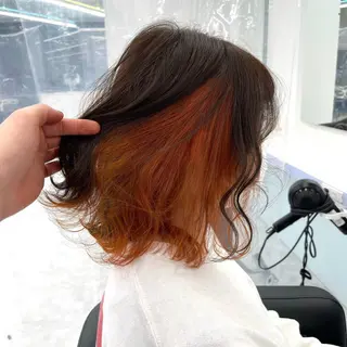 セミロング カラー ヘアアレンジ 🤍透明感カラー🤍 似合わせ🤍AINEのヘアスタイル