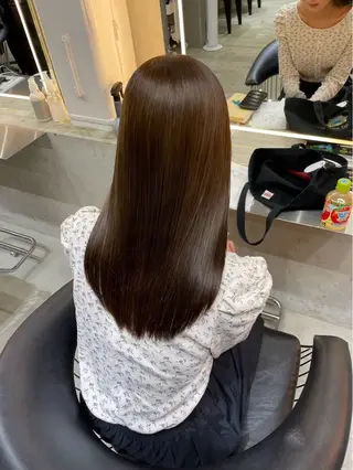 ロング 【渋谷】中顔面短縮 ｜髪質改善｜れんのヘアスタイル