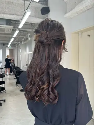 ヘアアレンジ ヘアセット🎀透明感 カラーHiROEのヘアスタイル