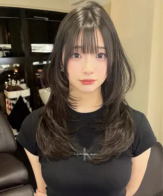 ロング レイヤーカット/大阪 /梅田/執印悠太のヘアスタイル