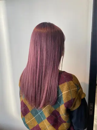 ロング カラー パーマ ヘアアレンジ 極上の艶髪 RINAのヘアスタイル