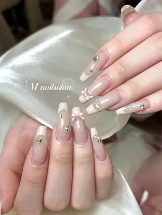ネイル M🌷nail 長さだし専門店のネイルデザイン