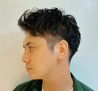 ショート パーマ メンズ 明治神宮前 NANAMIのヘアスタイル