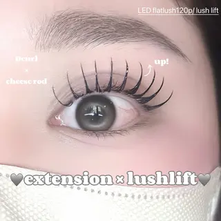 マツエク・マツパ 🩶LED＆ダブル フラットRAN🪽のマツエク・マツパデザイン