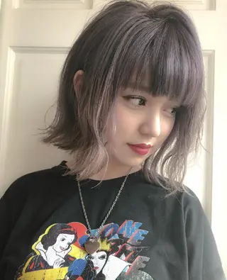 ショート カラー ショート✨ボブ✨代表 新田見美仁のヘアスタイル