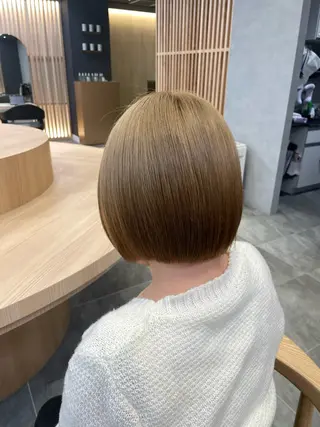 ショート カラー 銀座　REFINED 🫧立元のヘアスタイル