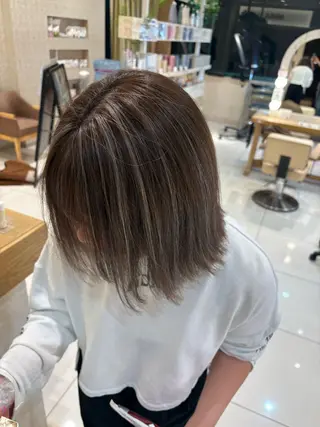 ミディアム カラー 本厚木パーマ&ブリー チMEN'Sショートのヘアスタイル