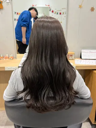ロング カラー 巻ける髪質改善🫧ハ イライト/永田汰伊智のヘアスタイル