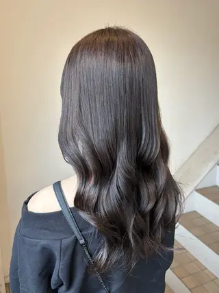 ロング カラー カットパーマモデル 募集中🧺アンジュのヘアスタイル