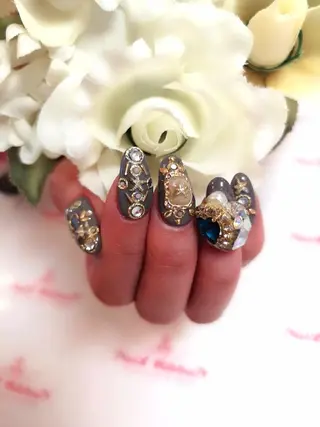 ネイル ネイルリボン 受付スタッフのネイルデザイン