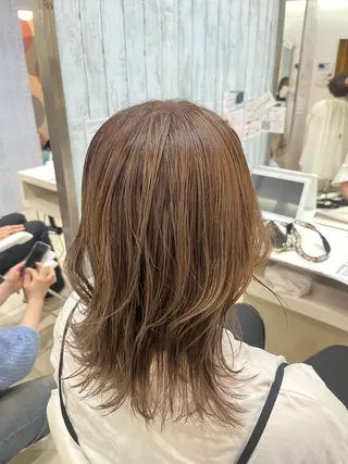 ミディアム カラー 🤎ベージュカラー/ 髪質改善/山岸🤎のヘアスタイル