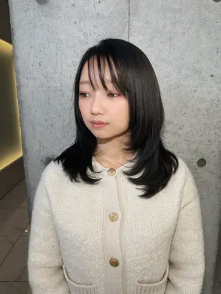 ミディアム ️💜akari💜 ハイトーン/レイヤーのヘアスタイル