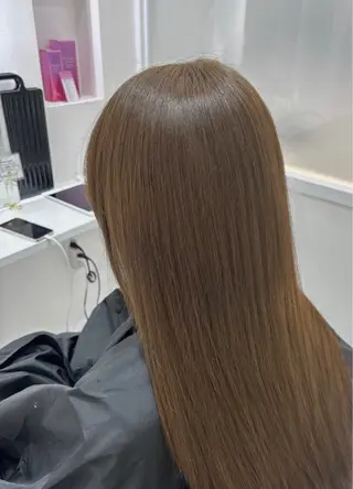 ロング カラー こまつ まりやのヘアスタイル