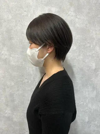 ショート モテ髪/ボブ/ショー ト/アダチフウトのヘアスタイル