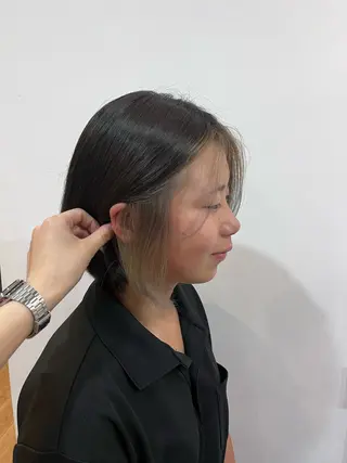 カラー NEIRO/透明感 カラー/グレージュのヘアスタイル