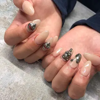 ロング カラー ヘアアレンジ キッズ ネイル マツエク・マツパ 福田 加奈のネイルデザイン