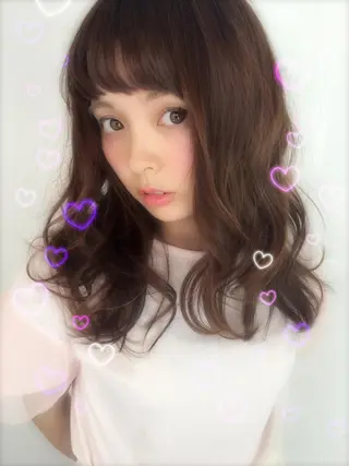 ロング パーマ 韓国ヘア得意❤︎森澤 悠佳のヘアスタイル