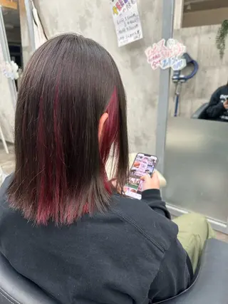 ミディアム 森本 倭のヘアスタイル